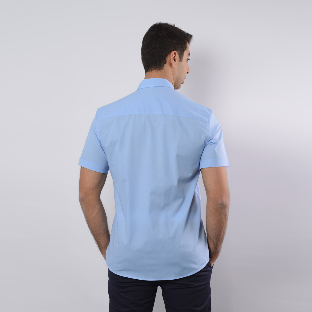 Lee Cooper Chemise Toile-04 Ch.Str-Cb-P MC Homme Nat.