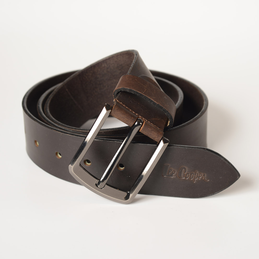 LEE COOPER CEINTURE CUIR-X-06 LC-40 HOM NAT.