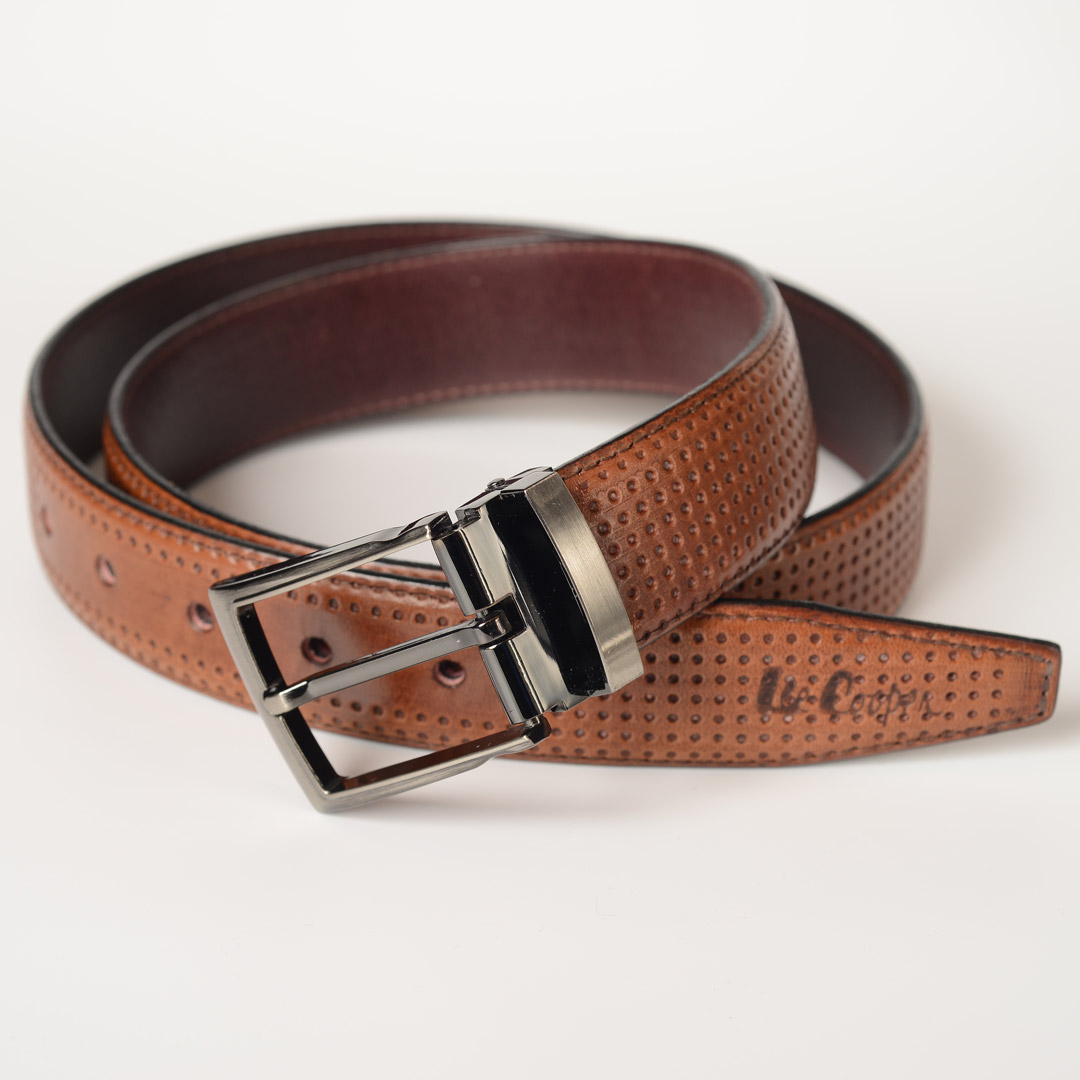 LEE COOPER CEINTURE CUIR-X-07 LC-35 HOM NAT.