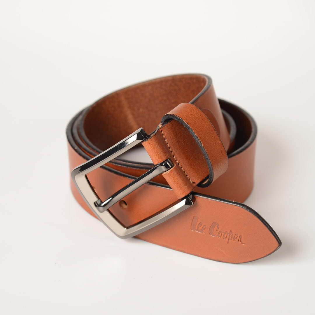 LEE COOPER CEINTURE CUIR-X-07 LC-40 HOM NAT.