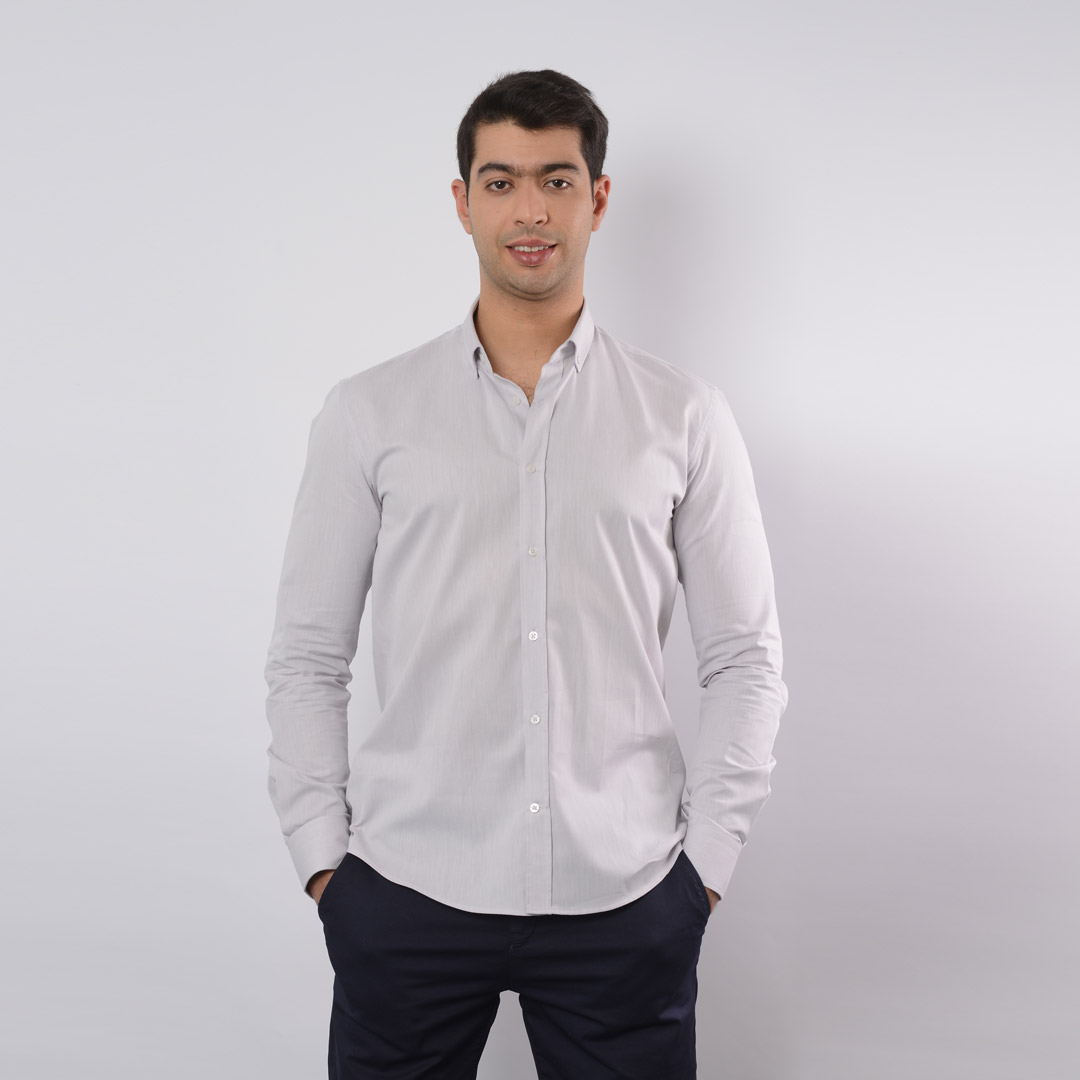 LEE COOPER CHEMISE TOILE-01 CH.STR-CB-SP ML H NAT.