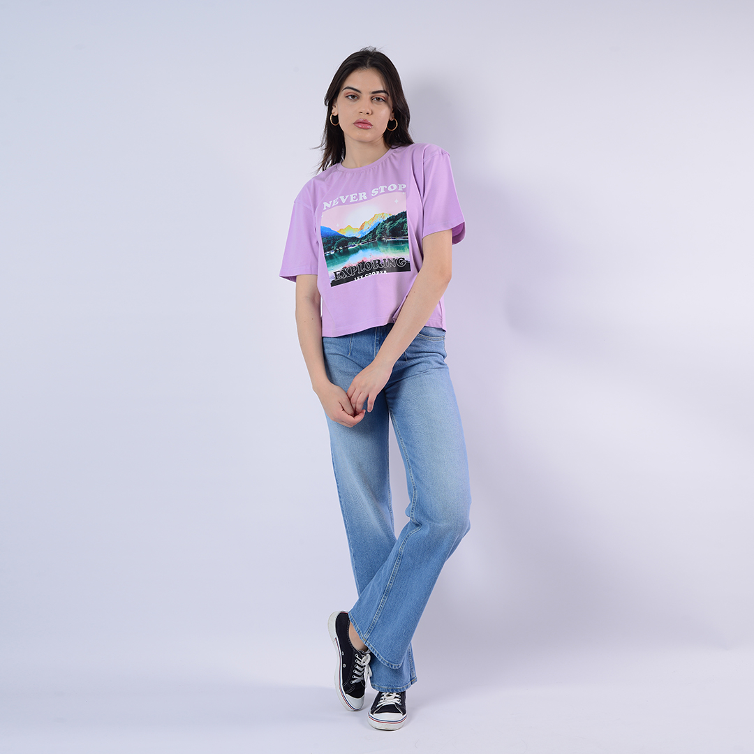 Lee Cooper T-Shirt Maille-19 Arlene Femme Nat.