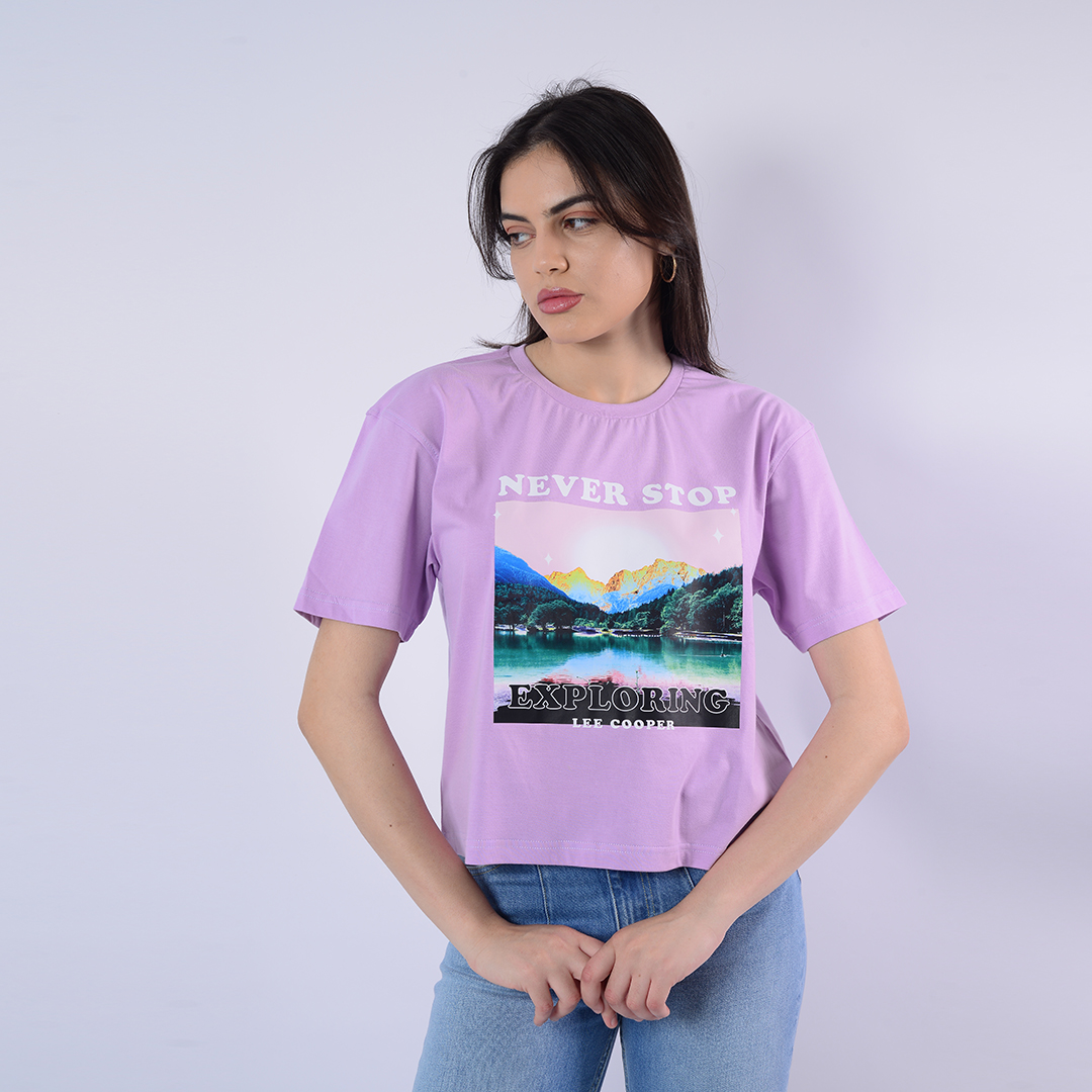 Lee Cooper T-Shirt Maille-19 Arlene Femme Nat.