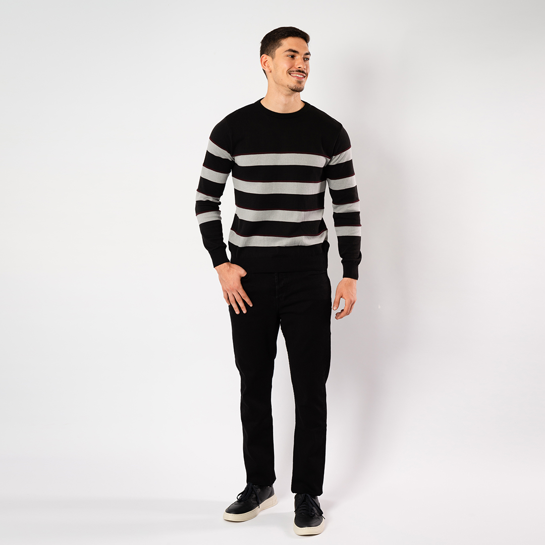 Lee Cooper Pull Maille-02 Lch2404 Homme Nat.