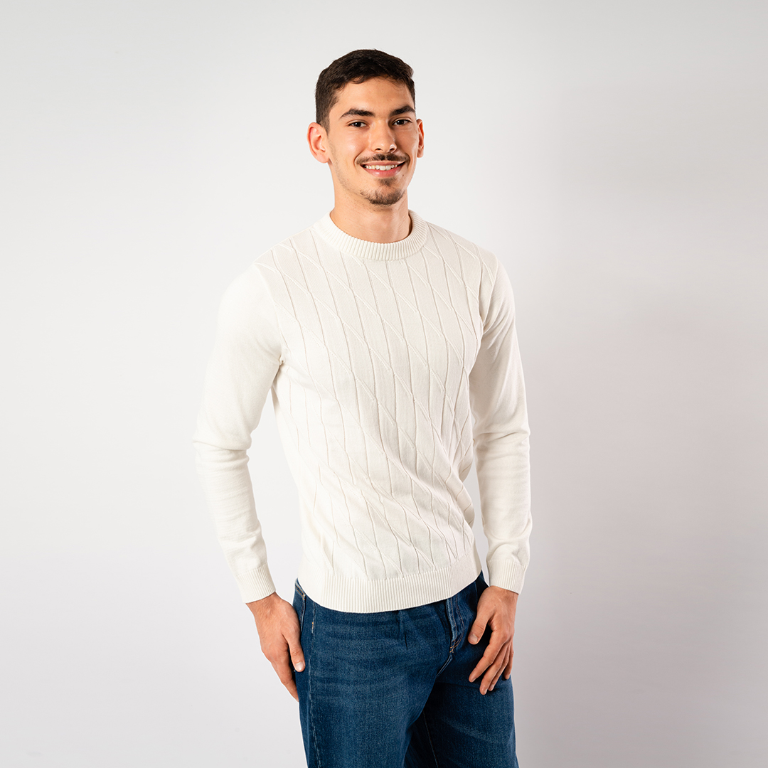 Lee Cooper Pull Maille-08 Lch2412-B Homme Nat.