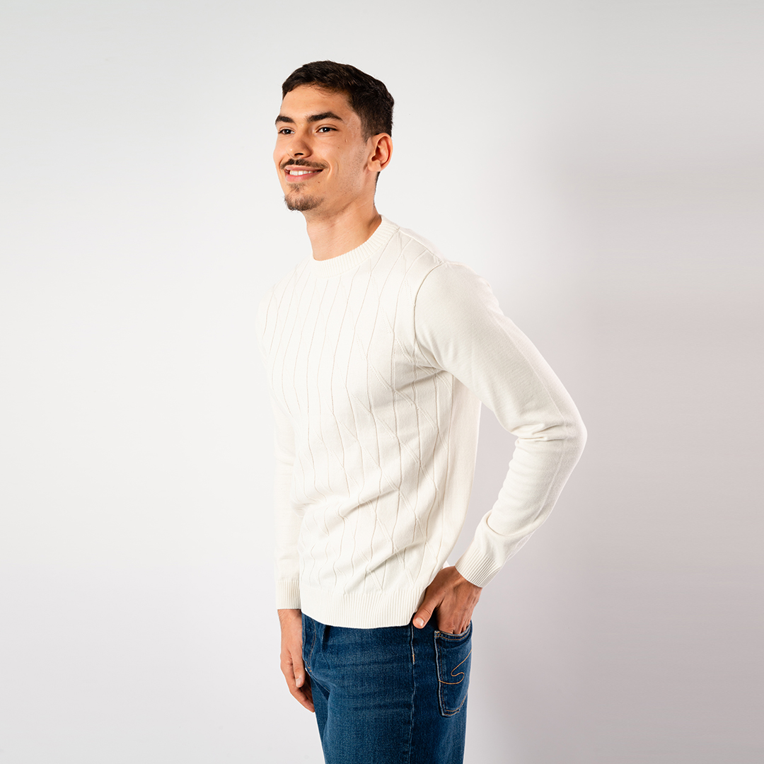 Lee Cooper Pull Maille-08 Lch2412-B Homme Nat.