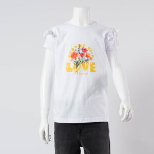Lee Cooper T-Shirt Maille-01 Love Fille Nat.