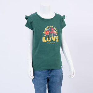 Lee Cooper T-Shirt Maille-15 Love Fille Nat.