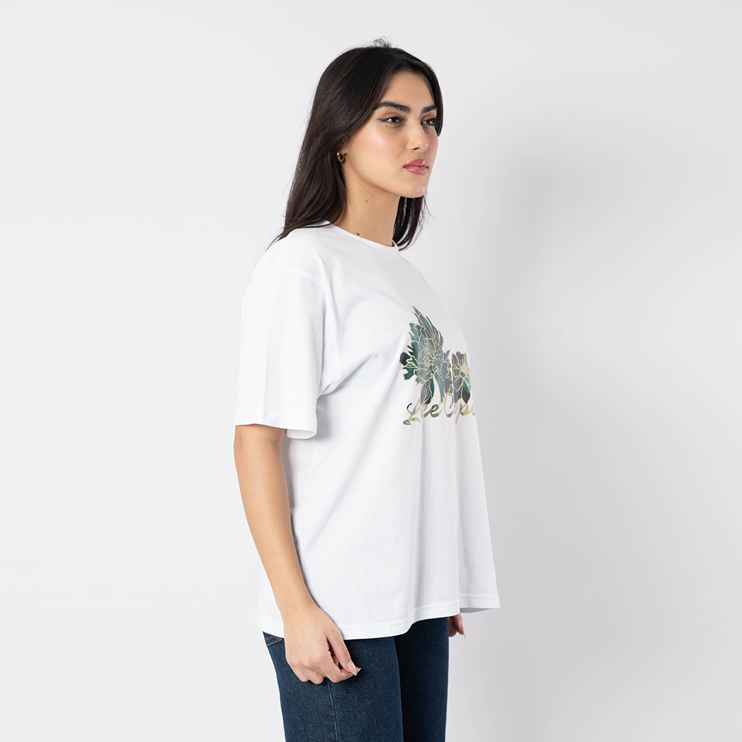 Lee Cooper T-Shirt Maille-01 Emma Femme Nat.