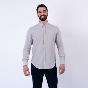 LEE COOPER CHEMISE TOILE-71 CYM HOM ML NAT.