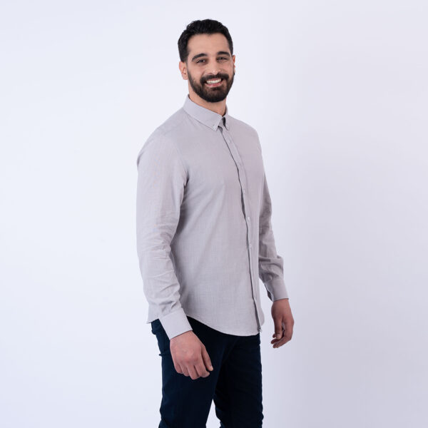 LEE COOPER CHEMISE TOILE-71 CYM HOM ML NAT.