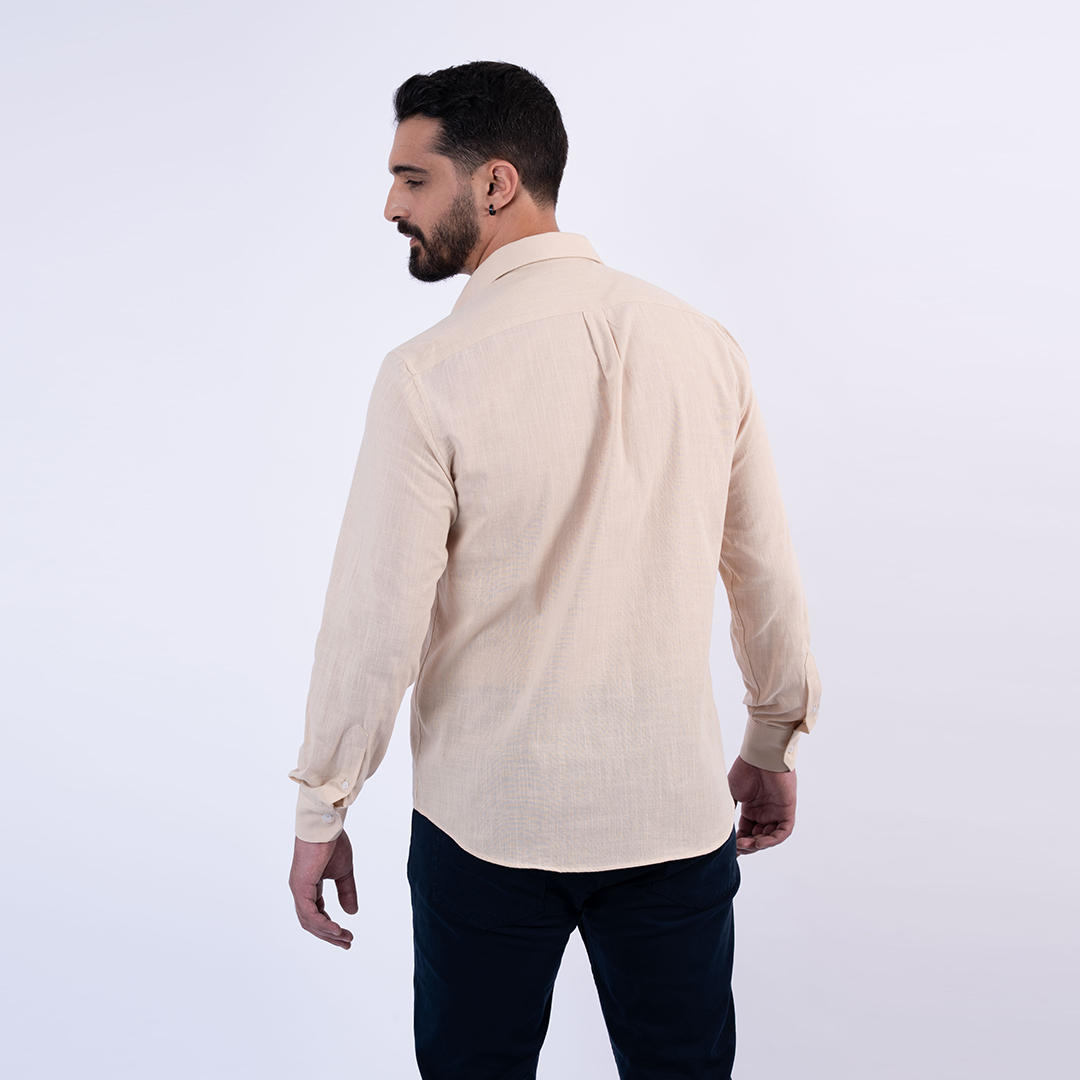 Lee Cooper Chemise Toile-72 Cym Homme ML Nat.