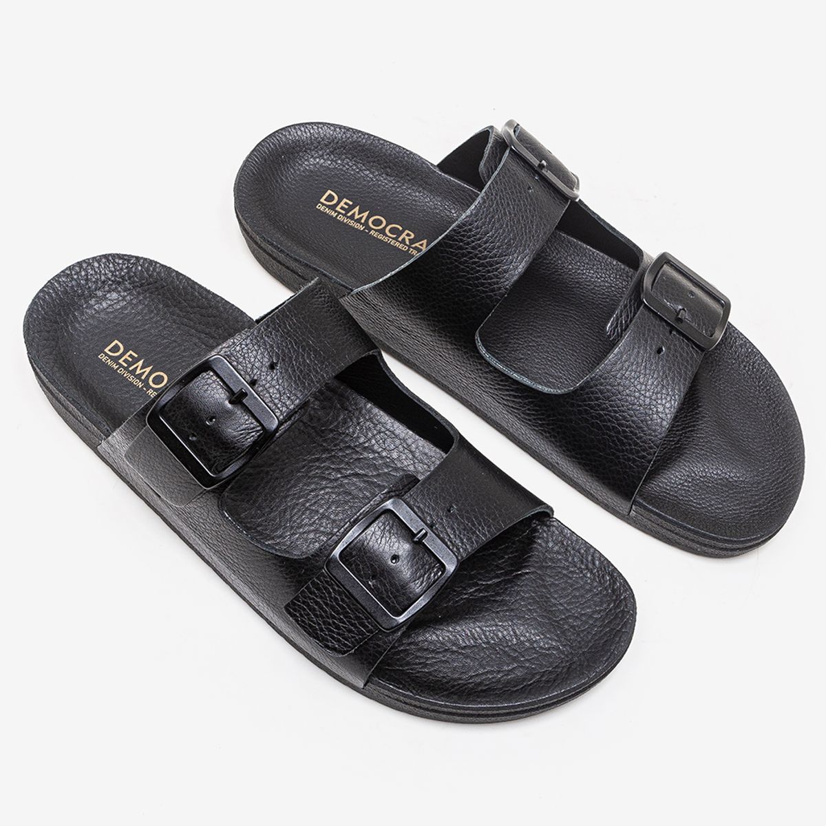 Democrata Claquettes Shoes-01 Sand.Wek 514101 Preto