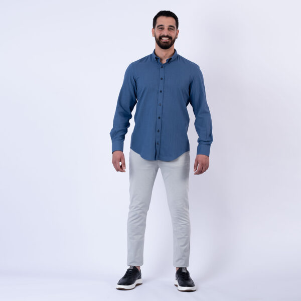 LEE COOPER CHEMISE TOILE-73 CYM HOM ML NAT.