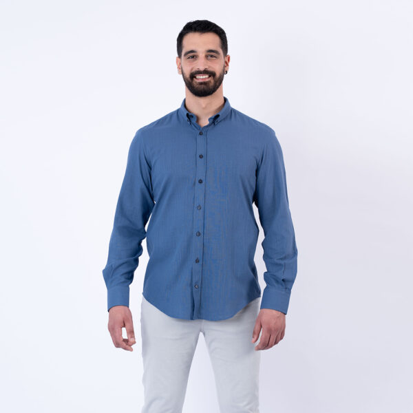LEE COOPER CHEMISE TOILE-73 CYM HOM ML NAT.