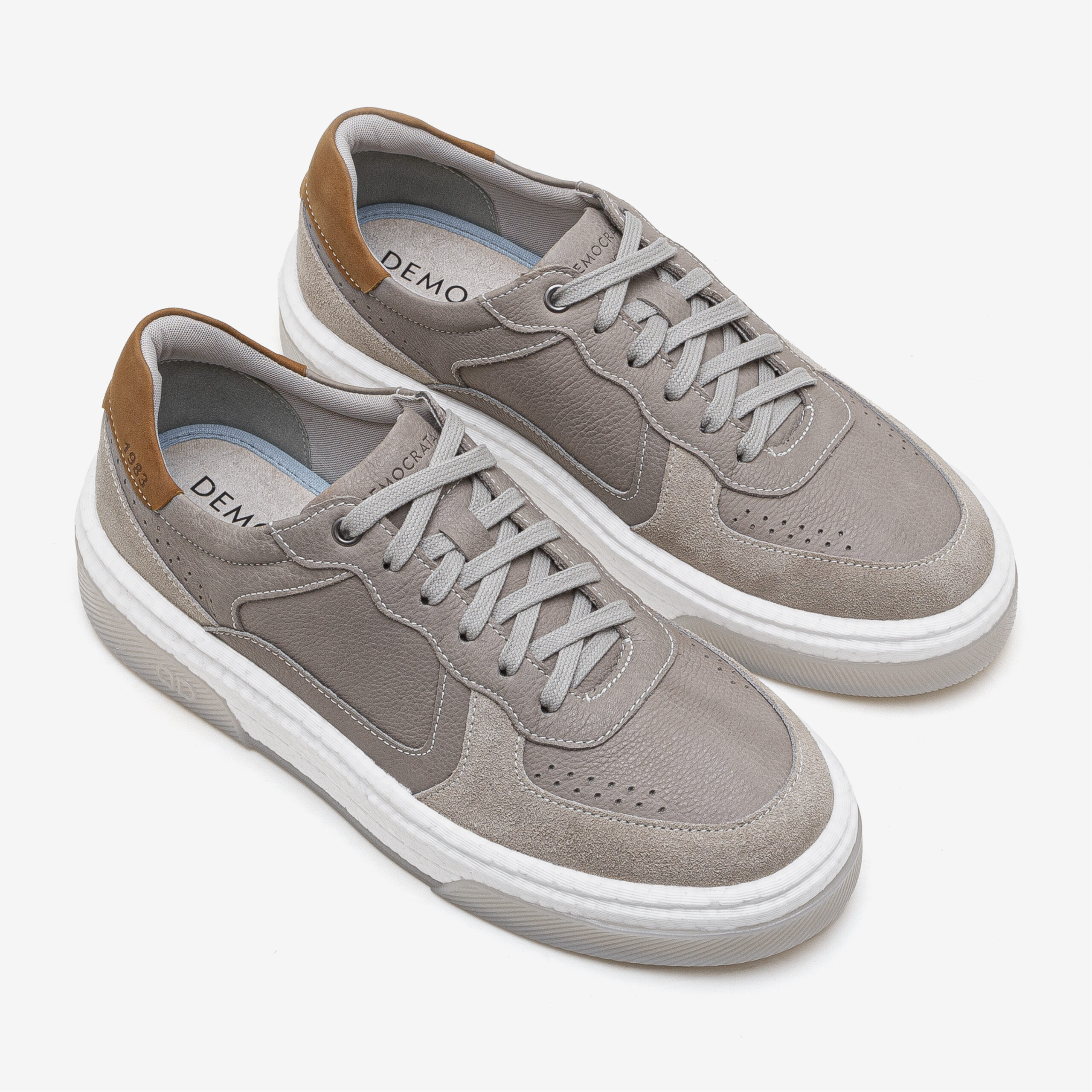 DEMOCRATA SNEAKERS SHOES-02 BEAT P623101 OF-WH-GR