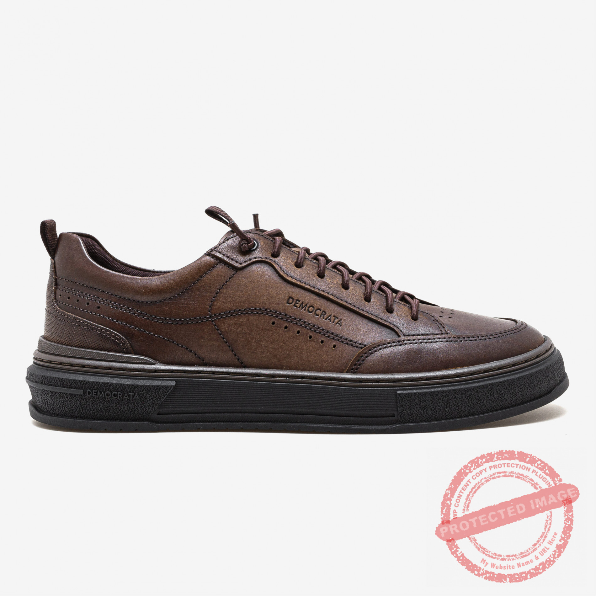 DEMOCRATA SNEAKERS SHOES-05 FOSTER640201 TABACO