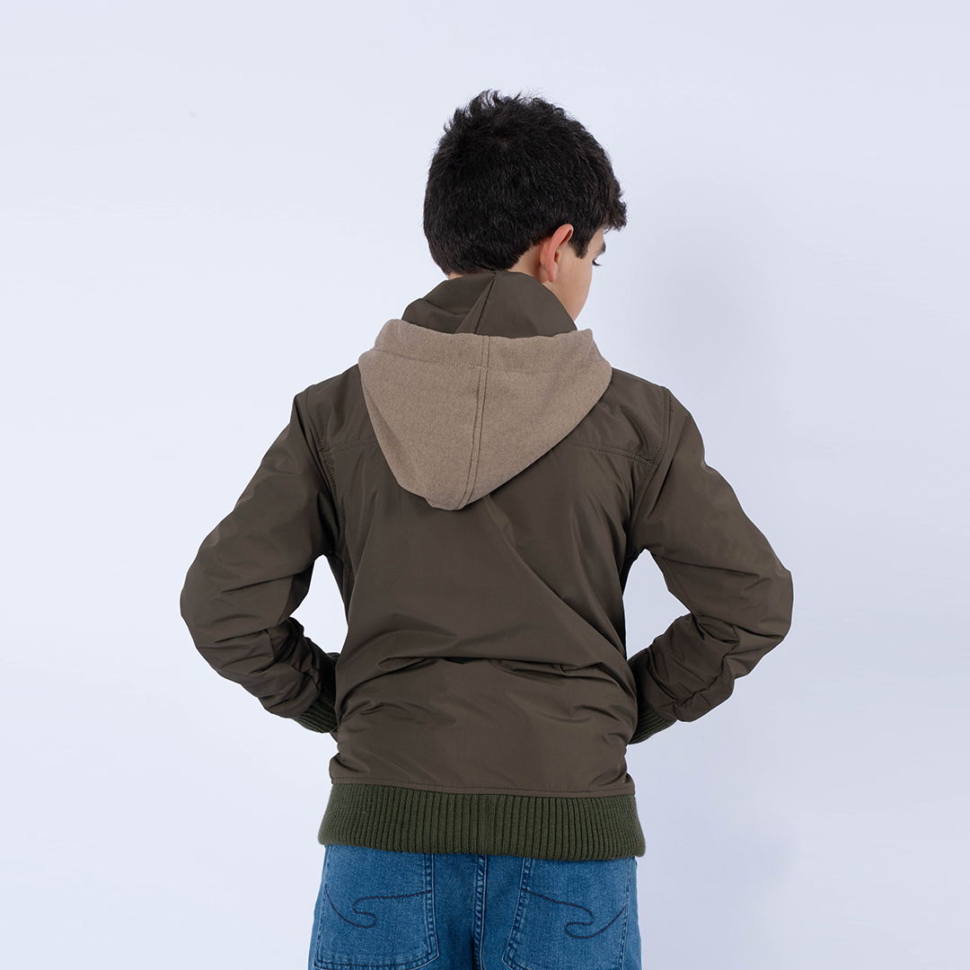 Lee Cooper Blouson Maille-01 Green Enf Nat Garçon.