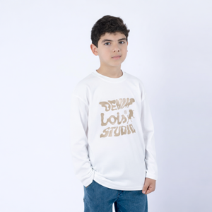 Lois Pull Maille-01 Gold Enf Nat Garçon.
