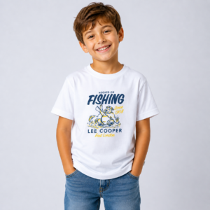 Lee Cooper T-Shirt Maille-01 Fishing Enfant Nat.