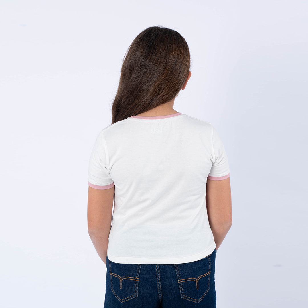 Lois T-Shirt Maille-10 Heart Fille Nat.