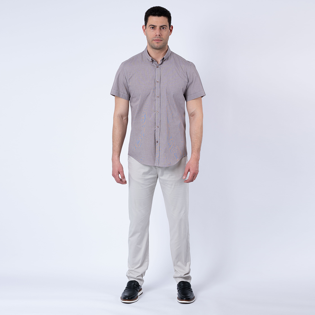 Lee Cooper Chemise Toile-07 Cardy Mc Homme Nat.