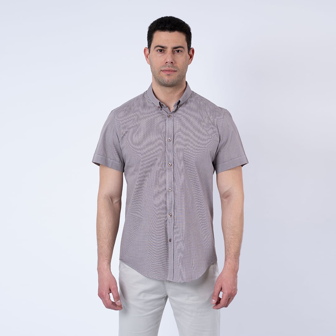 Lee Cooper Chemise Toile-07 Cardy Mc Homme Nat.
