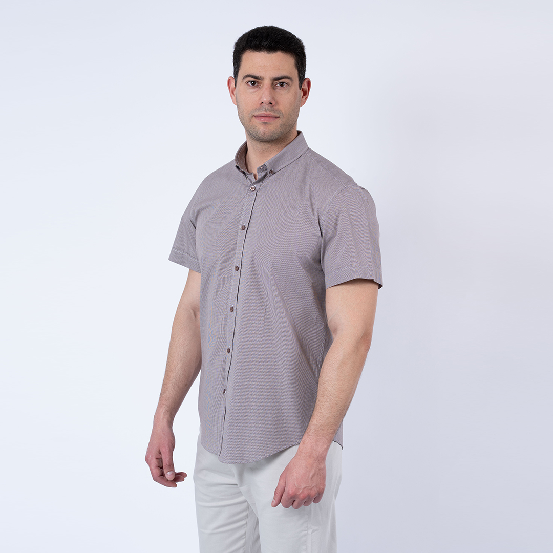 Lee Cooper Chemise Toile-07 Cardy Mc Homme Nat.