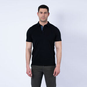 Lee Cooper Polo Maille-02 Noir-2 Area Homme Nat.