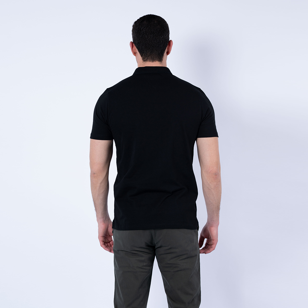 Lee Cooper Polo Maille-02 Noir-2 Area Homme Nat.
