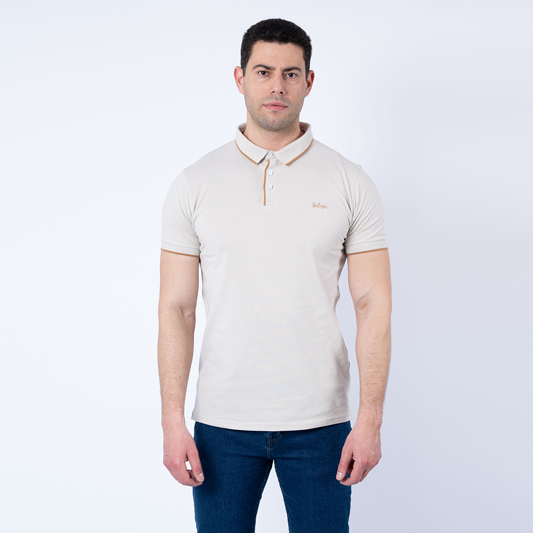 Lee Cooper Polo Maille-05 Ethan Homme-Tx Nat.
