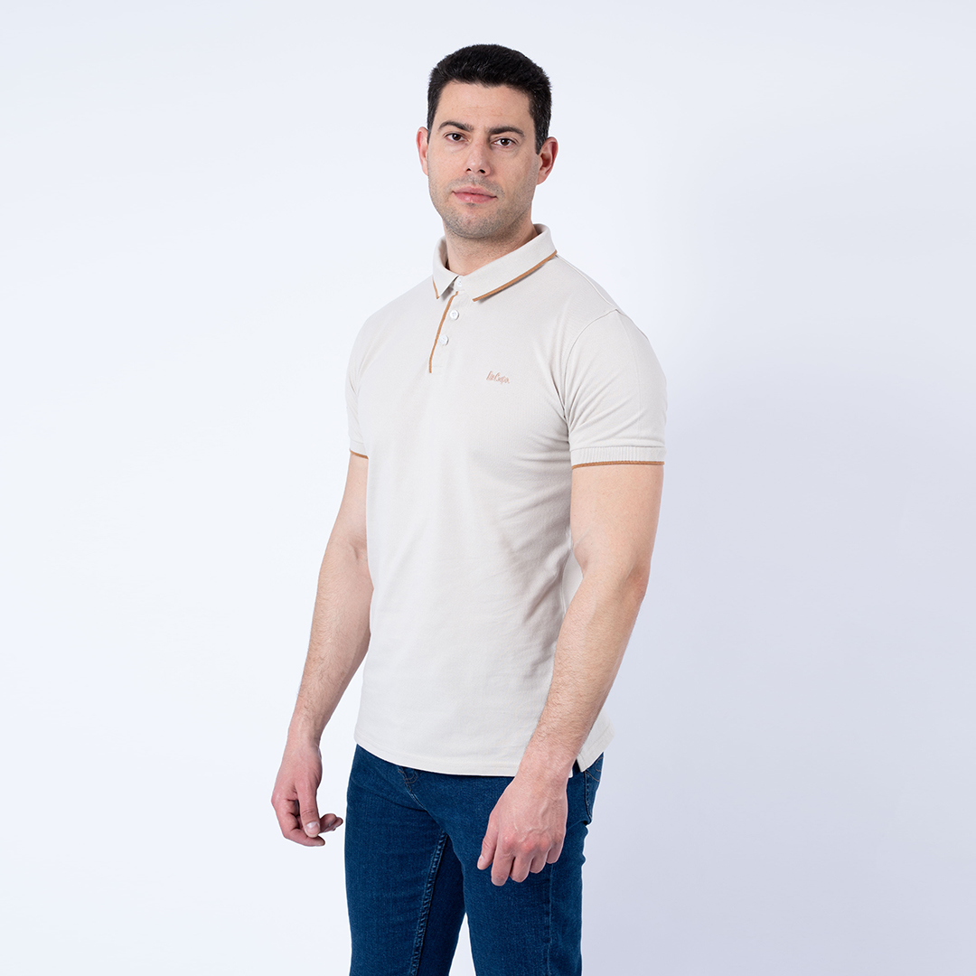 Lee Cooper Polo Maille-05 Ethan Homme-Tx Nat.