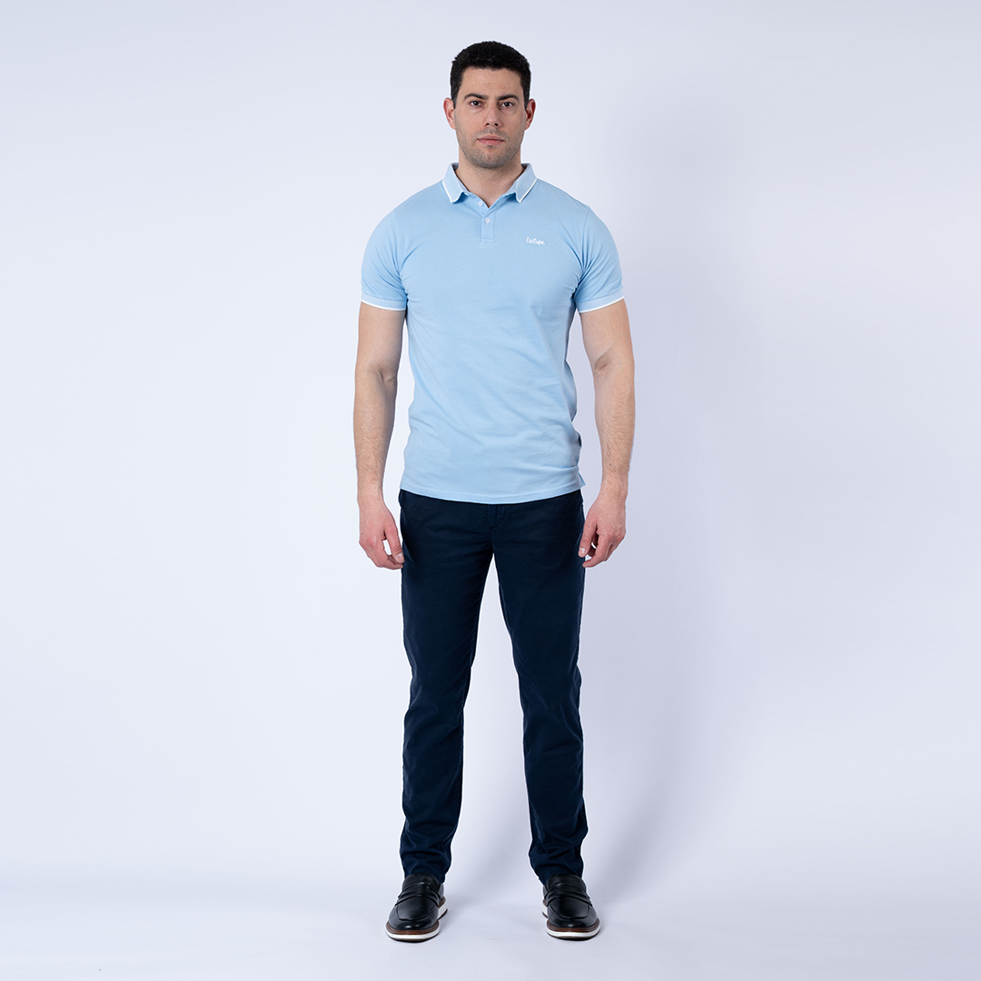Lee Cooper Polo Maille-17 Adrian Homme-Tx Nat.