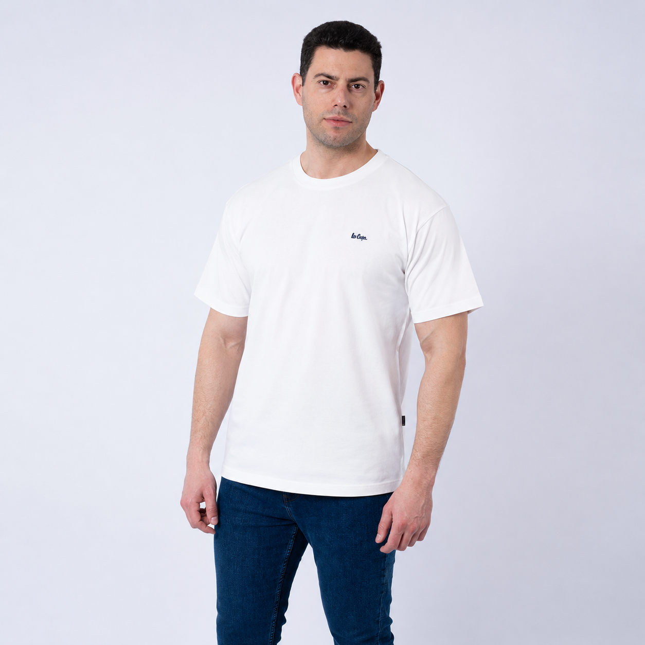 Lee Cooper T-Shirt Maille-01 Ive Homme Nat.
