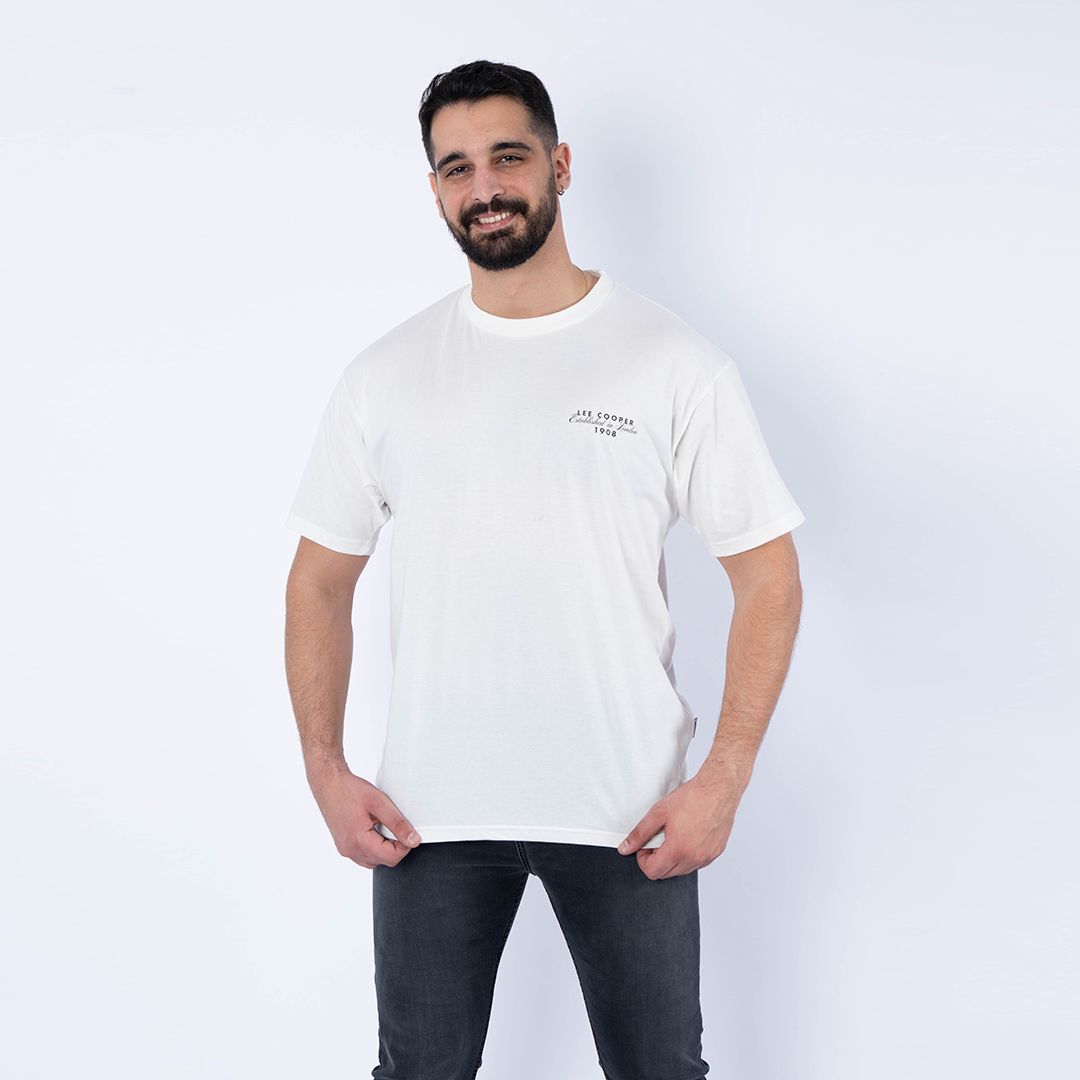 Lee Cooper T-Shirt Maille-02 Bowfell Homme Nat.