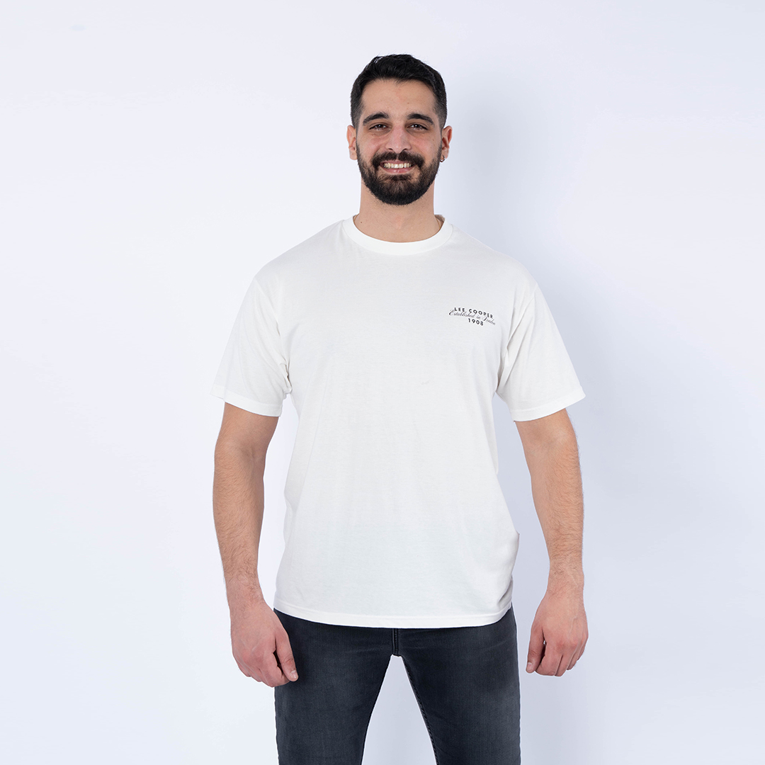 Lee Cooper T-Shirt Maille-02 Bowfell Homme Nat.