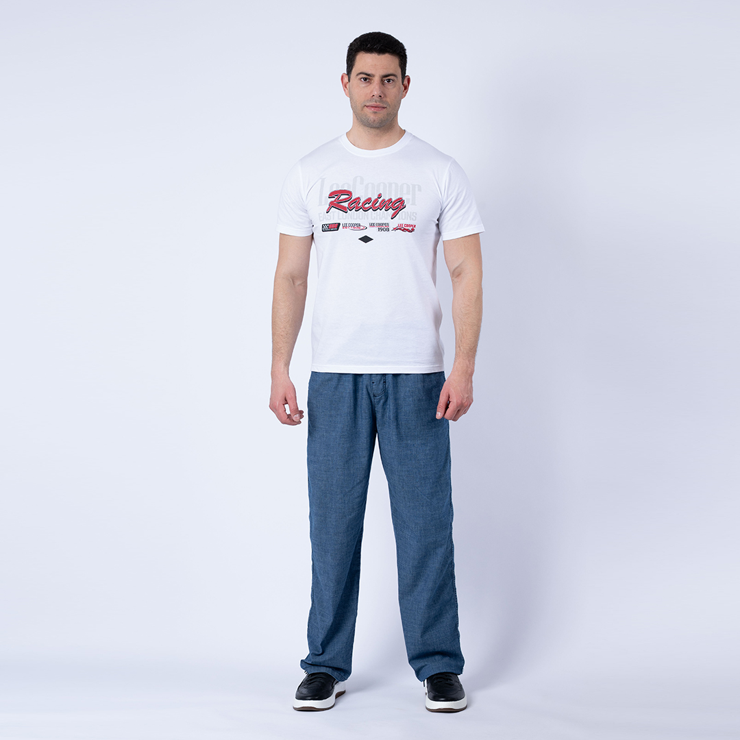 Lee Cooper T-Shirt Maille-03 Bl-2 Alma Homme Nat.