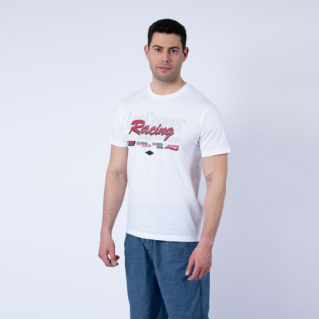 Lee Cooper T-Shirt Maille-03 Bl-2 Alma Homme Nat.