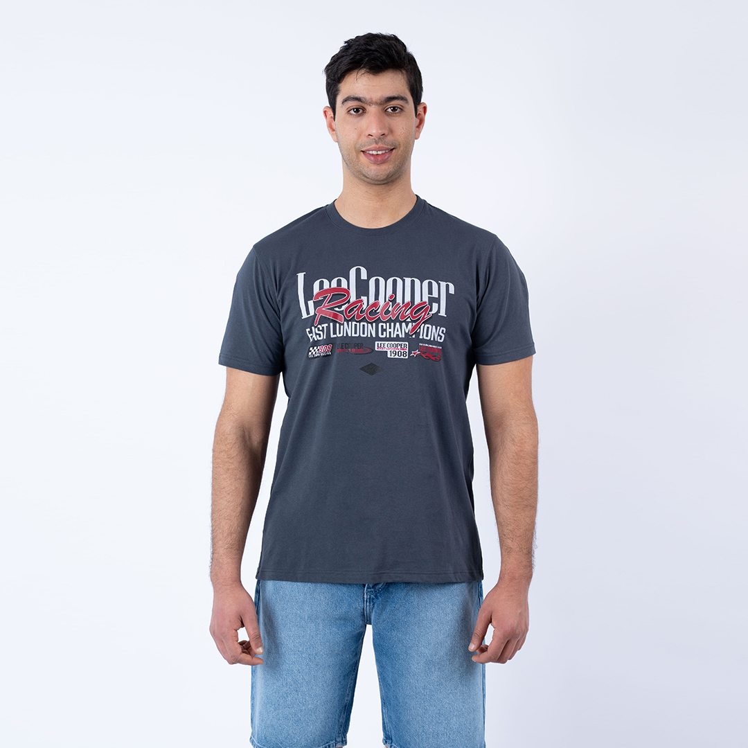 Lee Cooper T-Shirt Maille-04 Ant-2 Alma Homme Nat.