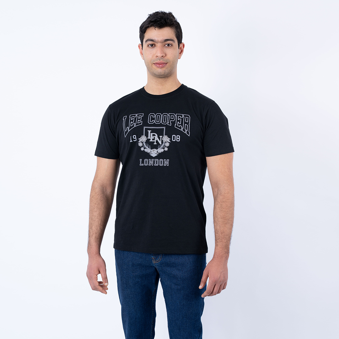 Lee Cooper T-Shirt Maille-05 Bl-2 Laurel Homme Nat.