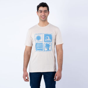 Lee Cooper T-Shirt Maille-07 Bg-3 Vague Homme Nat.