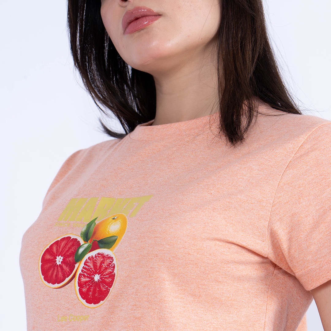 Lee Cooper T-Shirt Maille-07 Market Femme Nat.