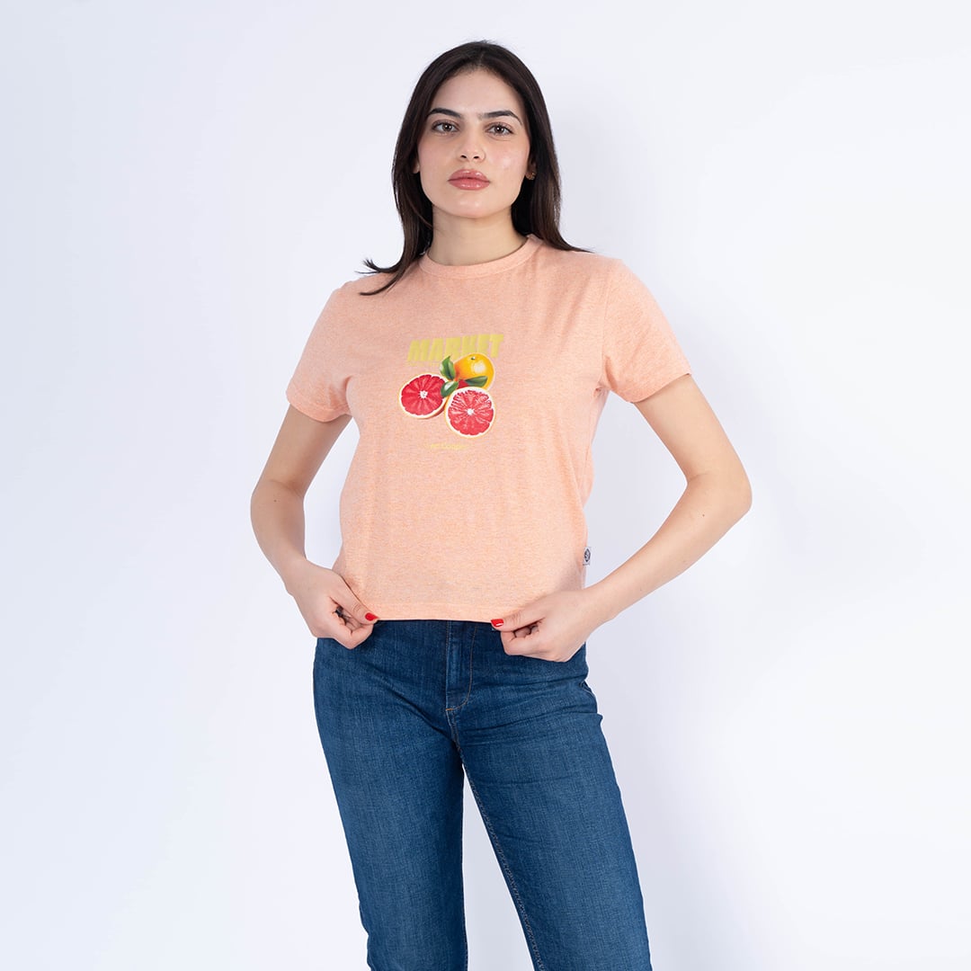 Lee Cooper T-Shirt Maille-07 Market Femme Nat.