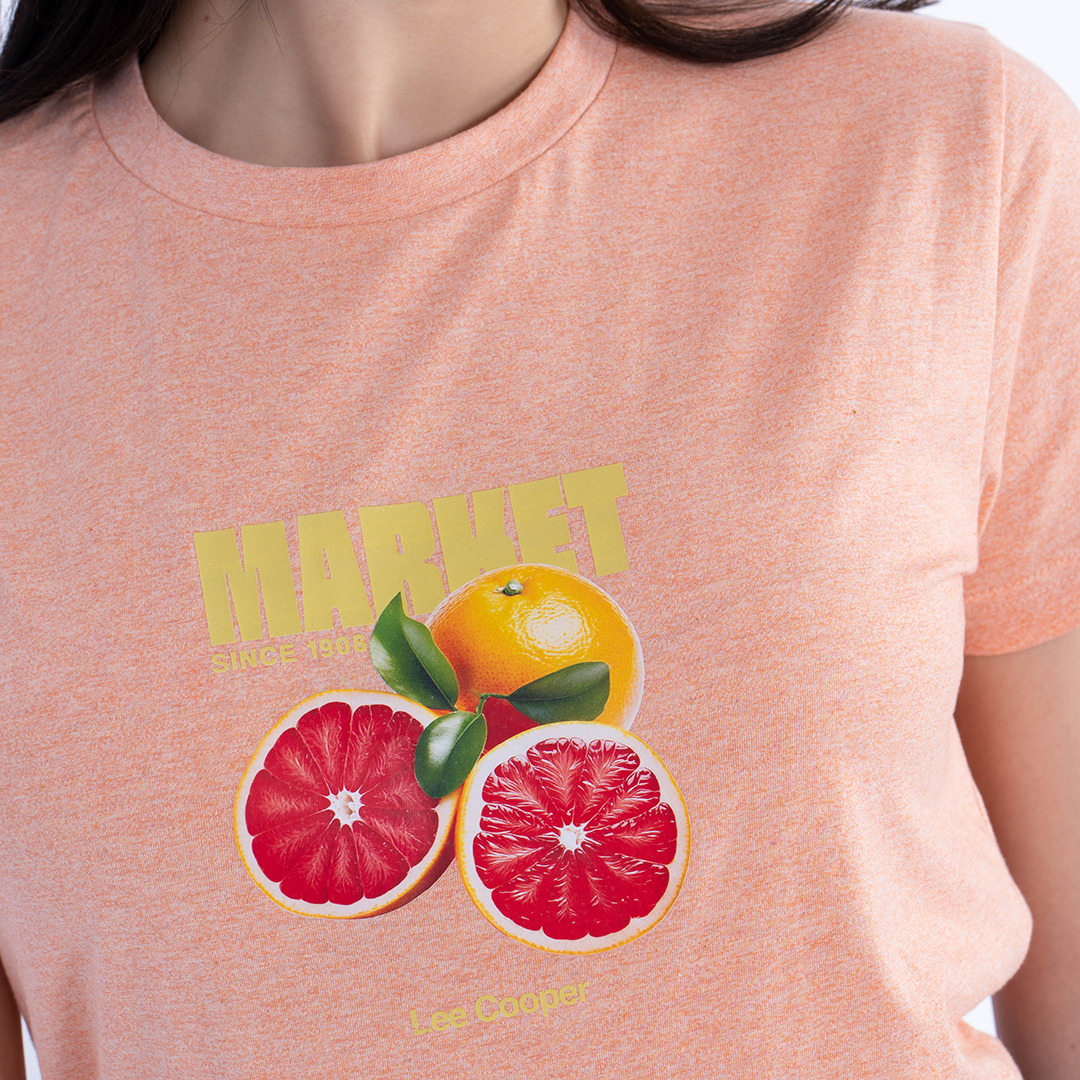 Lee Cooper T-Shirt Maille-07 Market Femme Nat.