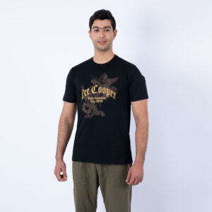 Lee Cooper T-Shirt Maille-11 Noir-2 Ange Homme Nat.