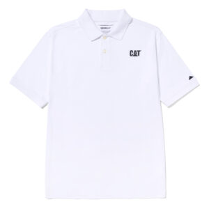 CAT POLO CAT LOGO JERSEY WHITE