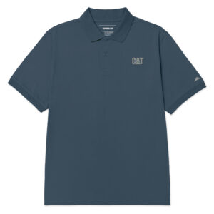 CAT POLO CAT LOGO JERSEY ORION BLUE