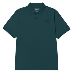 CAT POLO CAT LOGO JERSEY DARK SEA