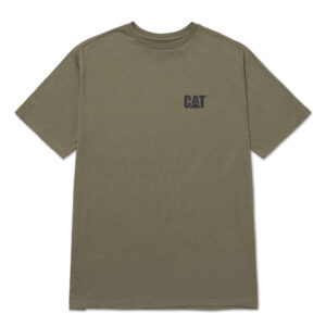 CAT T-Shirt CAT SMALL LOGO OLIVE