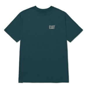 CAT T-Shirt CAT SMALL LOGO DARK SEA